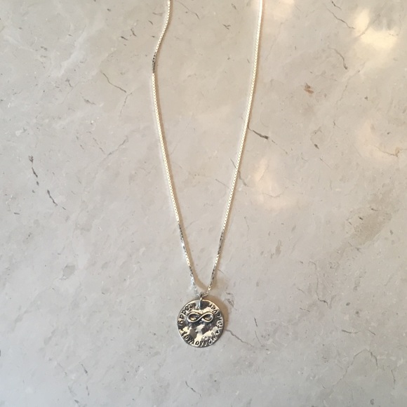 Sterling “Today Tomorrow Forever” 
Necklace - Picture 13 of 16